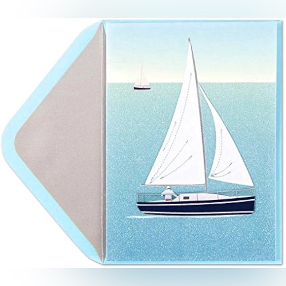 PAPYRUS⛵️Sailboat Birthday Card - Picture 6 of 8